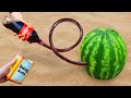 DIY Coca-Cola and Watermelon vs Mentos | Best Experiments and Tests