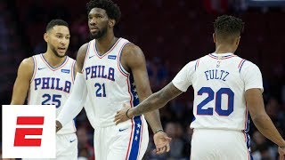 76ers vs Melbourne NBA Preseason Highlights Ben Simmons Markelle Fultz Joel Embiid ESPN