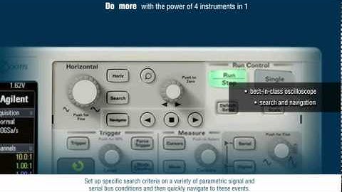 Agilent 2000X ve 3000X osiloskoplarıyla bir osiloskoptan daha fazlasına sahip olabilirsiniz .flv