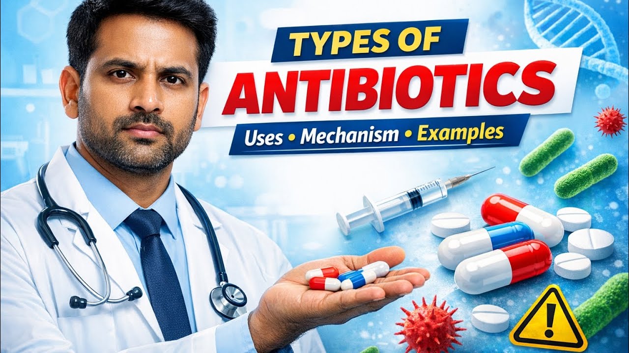 Types of Antibiotics in Hindi | Antibiotics Classification, Uses & Precautions | Medicosconvartation