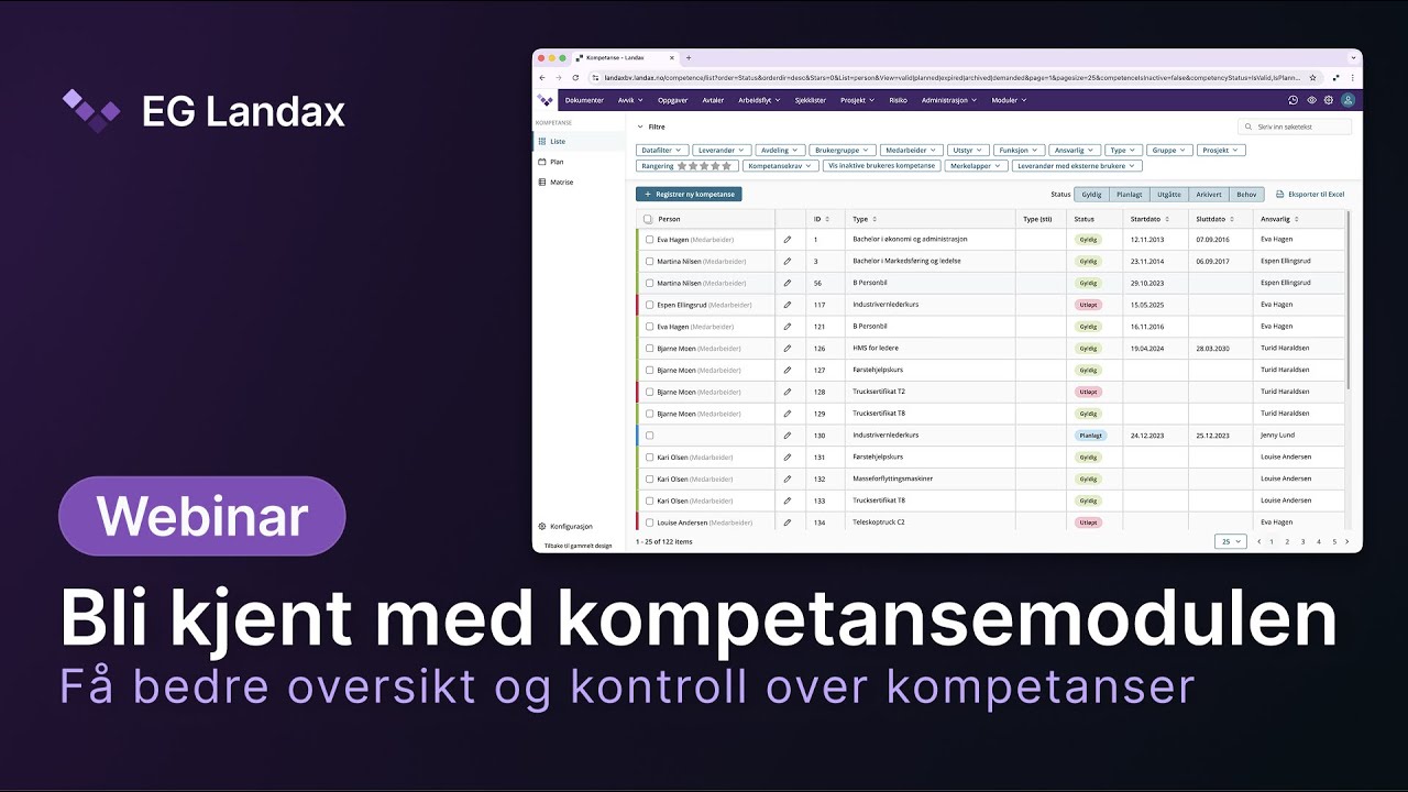Bli kjent med kompetansemodulen | Webinar