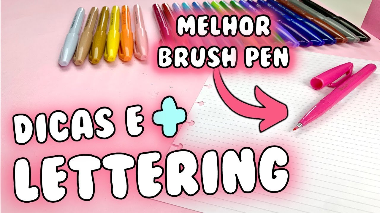 Lettering para iniciantes | DICAS + pentel sign pen PEN TEST { Bia Winston }