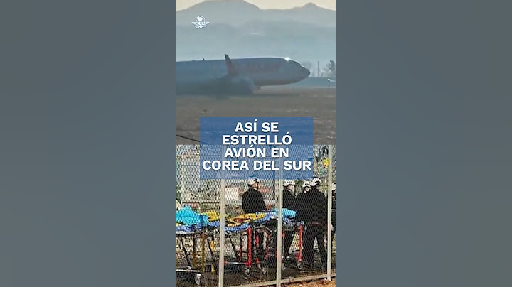 Así fue el choque de avión de Jeju Air en Corea del Sur contra muro #shorts