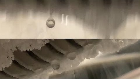 Air Liquefies On Contact With Ultra-Cold Liquid Helium Boil-Off Return Line | Cryogenic Physics
