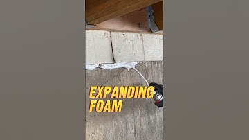 Expanding foam a commonly used item for lots of DIY jobs. #diyfix #homeinspection #homeimprovement