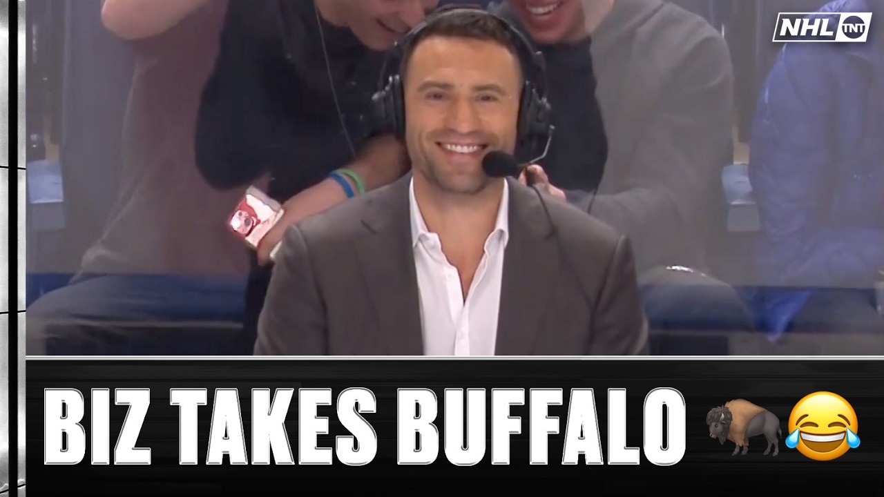 Biz is RIGHT Next to the Ice as He Takes on Buffalo 💀