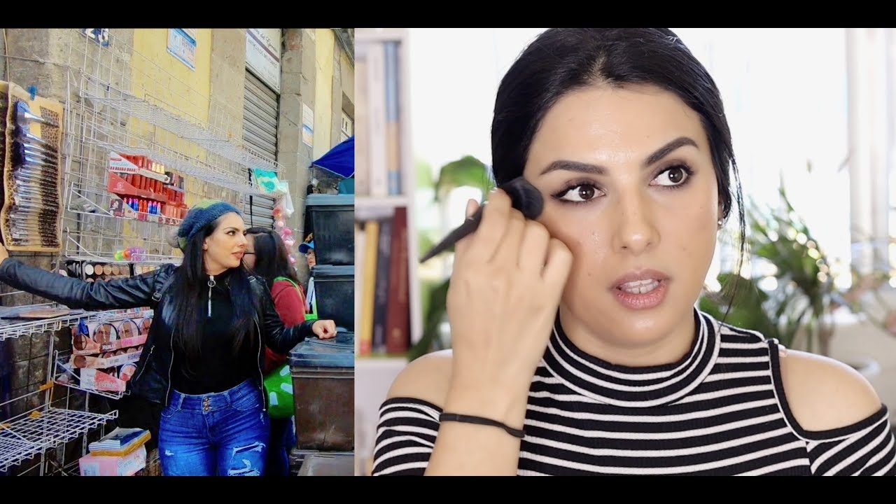 جربت مكياج كامل من سوق شعبي مكسيكي ! نورس ستار