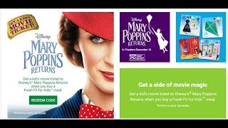 Subway Has Marry Poppins Diy Greeting Cards In Their Fresh Fit For S Meals