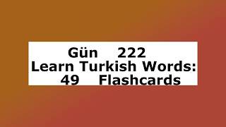 Learn Turkish Words: 49 Flashcards screenshot 2