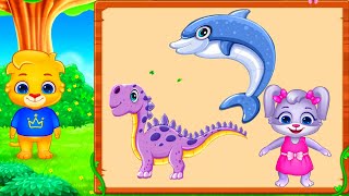 Puzzle Kids - Gameplay Teka-teki Bentuk dan Jigsaw Hewan screenshot 5
