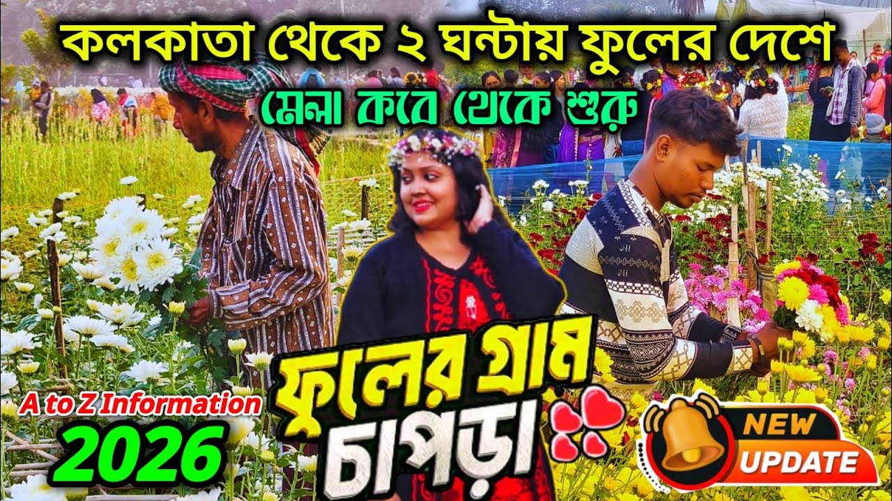 ক্ষীরাইকে টেক্কা দেবে রানাঘাটের চাপড়া! | Ranaghat Chapra Flower Village Tour | Chapra Flower Garden