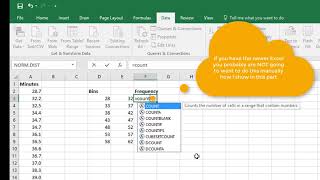 Statistics:  Creating a Histogram