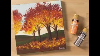 Online Class: Paint Night Live Fall Trees | Michaels