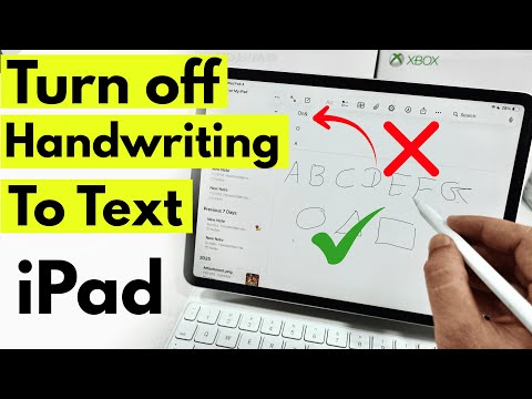 How to Turn Off Handwriting to Text on iPad Pro, Air & iPad Mini Using Apple Pencil