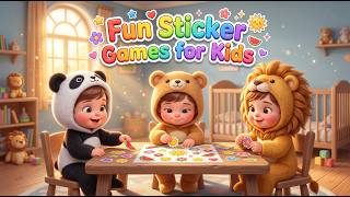 Fun Sticker Games for Kids | Exciting Preschool Challenge & Learning Activities | Toddler Toonz screenshot 2