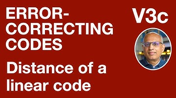 V3c: Distance of a linear code (Error-Correcting Codes)