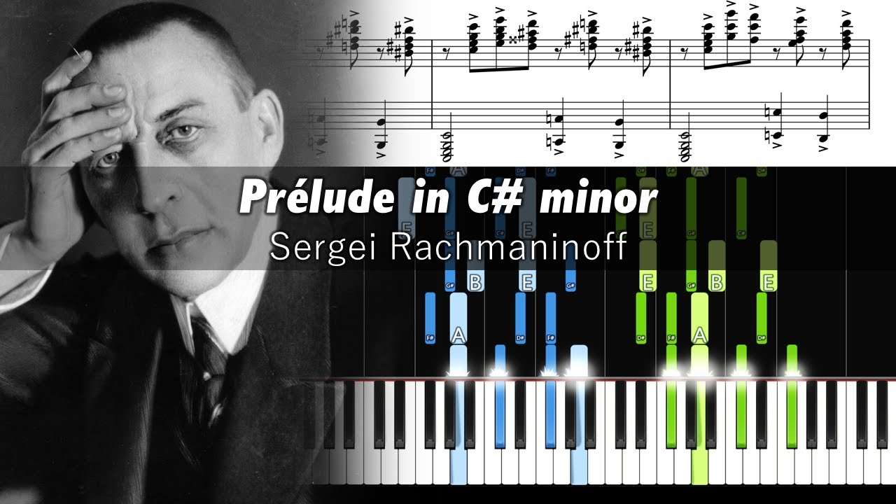 Rachmaninoff - Prelude in C Sharp Minor (Op. 3 No. 2) - Piano Tutorial with Sheet Music
