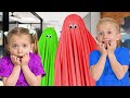 Ivy et levi se sont chapps de la maison fantme rainbow slime  le travail dquipe est la cl