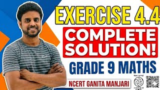 New NCERT,GANITA MANJARI,class 9(Ex-4.4) Complete solution (2026-2027)