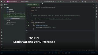 Kotlin val vs var | تفاوت متغیر و مقدار ثابت در اندروید