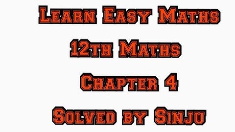 12th Maths Chapter 4 Exercise 4.2 problem 2 Samacheer State board Tamil English medium