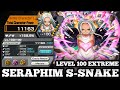 Level 100 extreme seraphim ssnake gameplay  one piece bounty rush  opbr