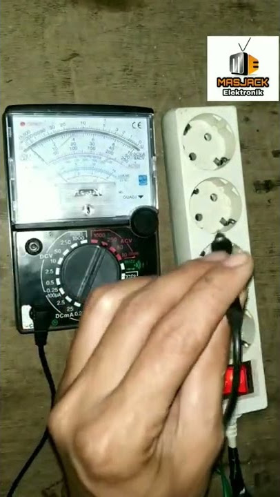 CARA CEK TEGANGAN LISTRIK PLN PAKE MULTITESTER ANALOG
