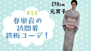 14 春単衣の訪問着鉄板コーディネート！そして初の小千谷麻上布長襦袢