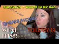 SHOCKING &amp; EMBARRASSING! WHATS IN MY BAG LOUIS VUITTON TOILETRY 19! REVIEW &amp; WEAR &amp; TEAR!