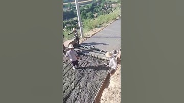 Single axis leveling process for concrete pavement