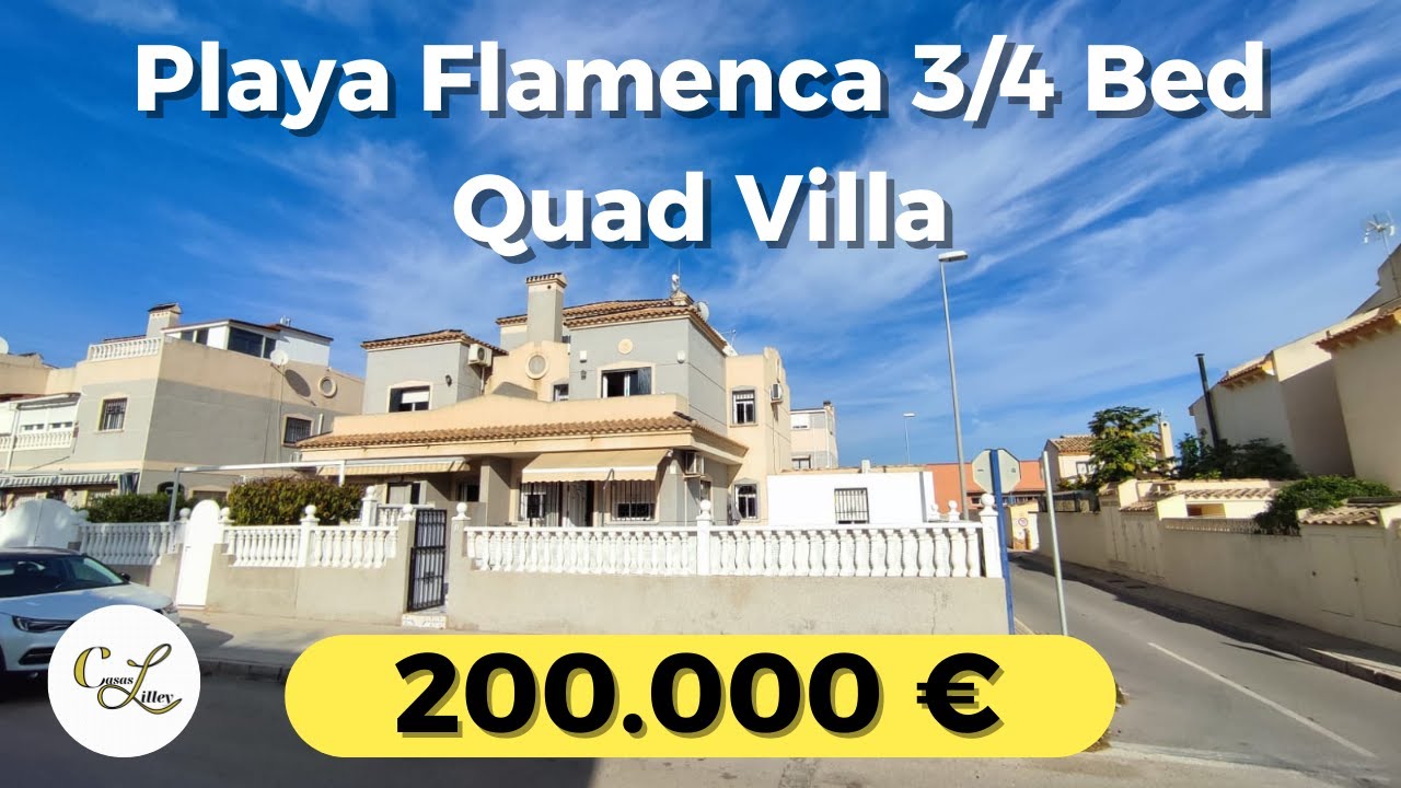 Reserved €200,000 Playa Flamenca | 3 Bed 2 Bath South-Facing Home with Private Pool