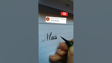 Writing Name calligraphy in Cursive writing with brush pen #shorts #viral