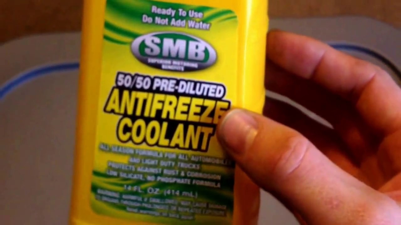 SMB 50/50 Antifreeze Coolant YouTube