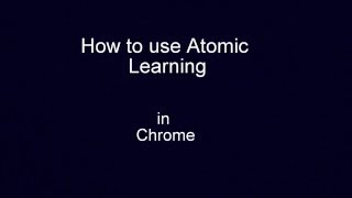 Connect to and use atomic learning ...