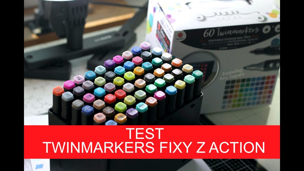 TEST Twinmarkers fixy z ACTION - YouTube