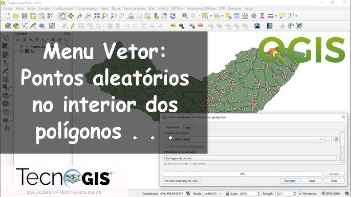 Menu Vetor: Triangulação de Delaunay (QGIS) 