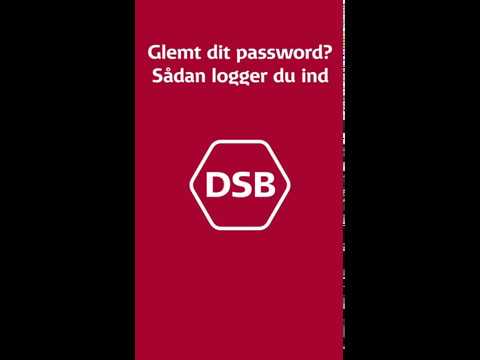 Glemt dit password? Sådan logger du ind i DSB App