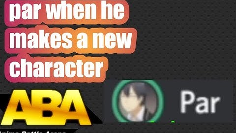 When par makes a new character in ABA.  anime battle arena #shorts