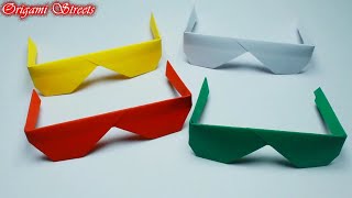 Оригами очки из бумаги