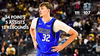 Cooper Flagg Vs Houston Rockets (January 31, NBA 25/26 Regular Season)