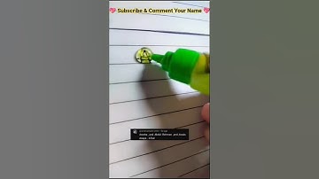 Stylish Name Writing🌸Bubble Name💭#art #calligraphy#lettering#name  #ytshorts#shorts#smileycrafter