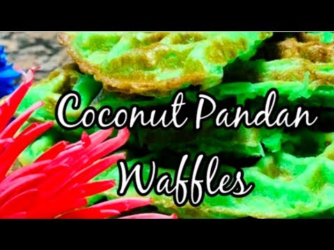 Banh Kep La Dua | How to make Coconut Pandan Waffles | Crispy Chewy Recipe