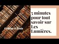 5 minutes pour tout savoir sur un mouvement littraire  les lumires 