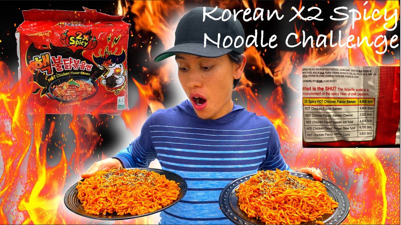 Korean X2 Spicy Noodle Challenge YouTube