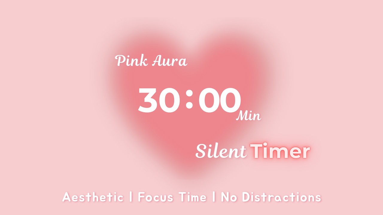 30 min productivity & focus 🌸 | cute aesthetic timer for any task