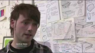 Chris Dew And James Daily On Central News Representing Solihull College In Starpack 2009