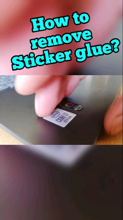 How remove sticker glue of laptop or PC or anything? Subscribe for more #lifehacks #intel #ryzen