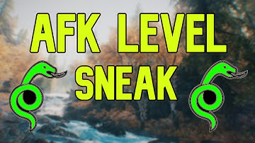 How To AFK Level Sneak From 1-100 In Skyrim