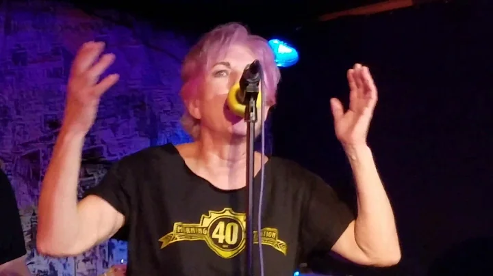 Dana Downs performs with Dashboard Saviors at CBGB...