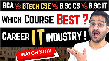 💥BTech CSE/B.Sc CS/B.Sc IT/BCA? Best Course to Become Software Engineer! #btechvsbca #btechjobs